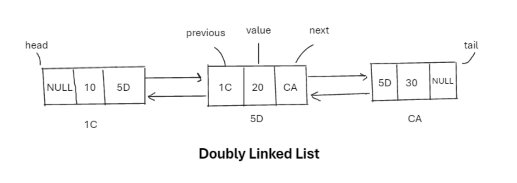 Doubly Linked List Structure