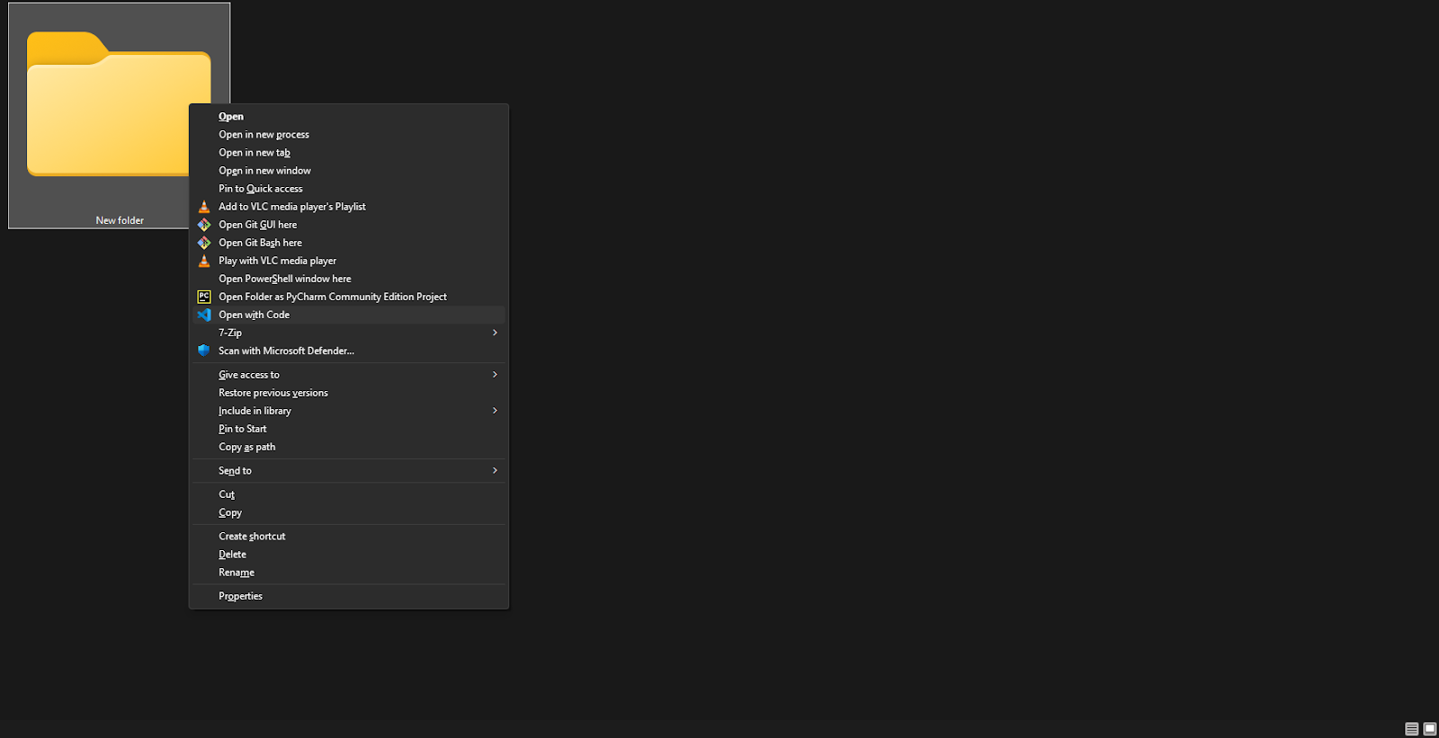 VS Code with index.js